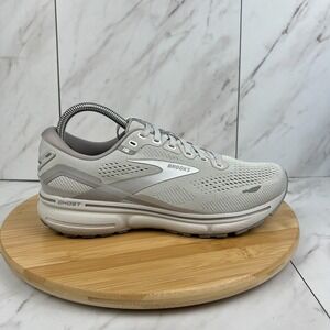 Brooks Ghost 15 Womens Size 9 B Oyster Alloy Athletic Running Shoes 1203801B112